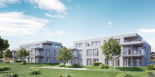 2021: Überbauung Feldacher Täuffelen - Zwei Mehrfamilienhäuser mit je 5 Wohnungen und einer gemeinsamen Einstellhalle